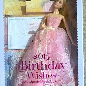 Pink Barbie Doll in Lace Dress